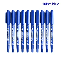 10 PCS Double - Sided Waterproof Colored Permanent Markers for Art & School Supplies (10Pcs blue)