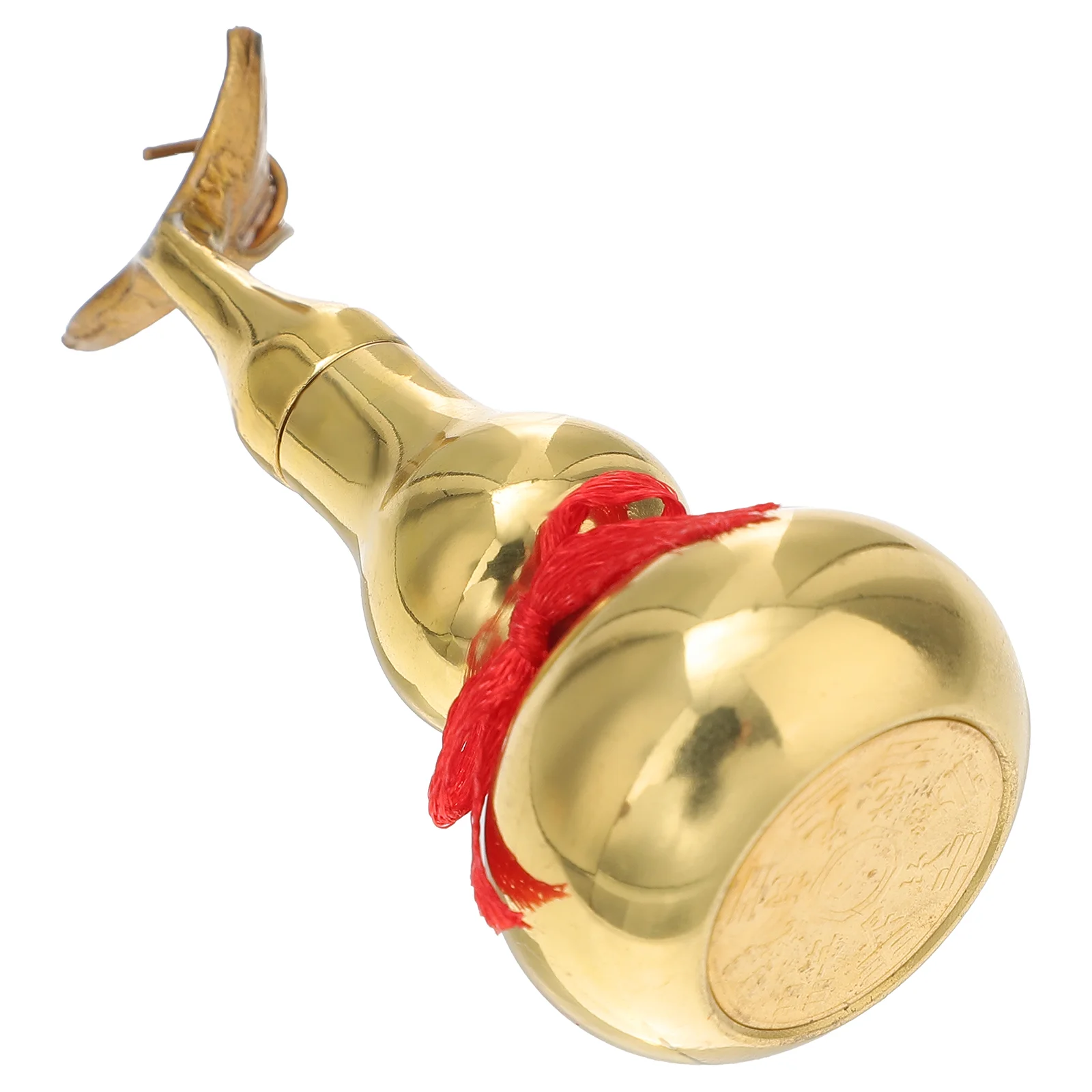 

Charms Copper Wu Wealth Health Gourd Chinese Ornament Home Desktop Decoration