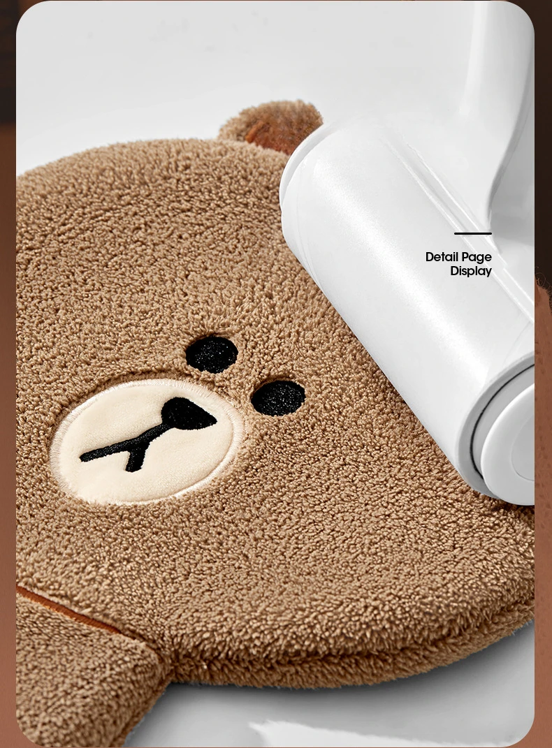 Description Picture 3 of itemCute Bear Towel Kitchen Hand Towel Soft Bath Towels Absorbent Hand Cloth for Bathroom Coral Fleece Absorbent Towels