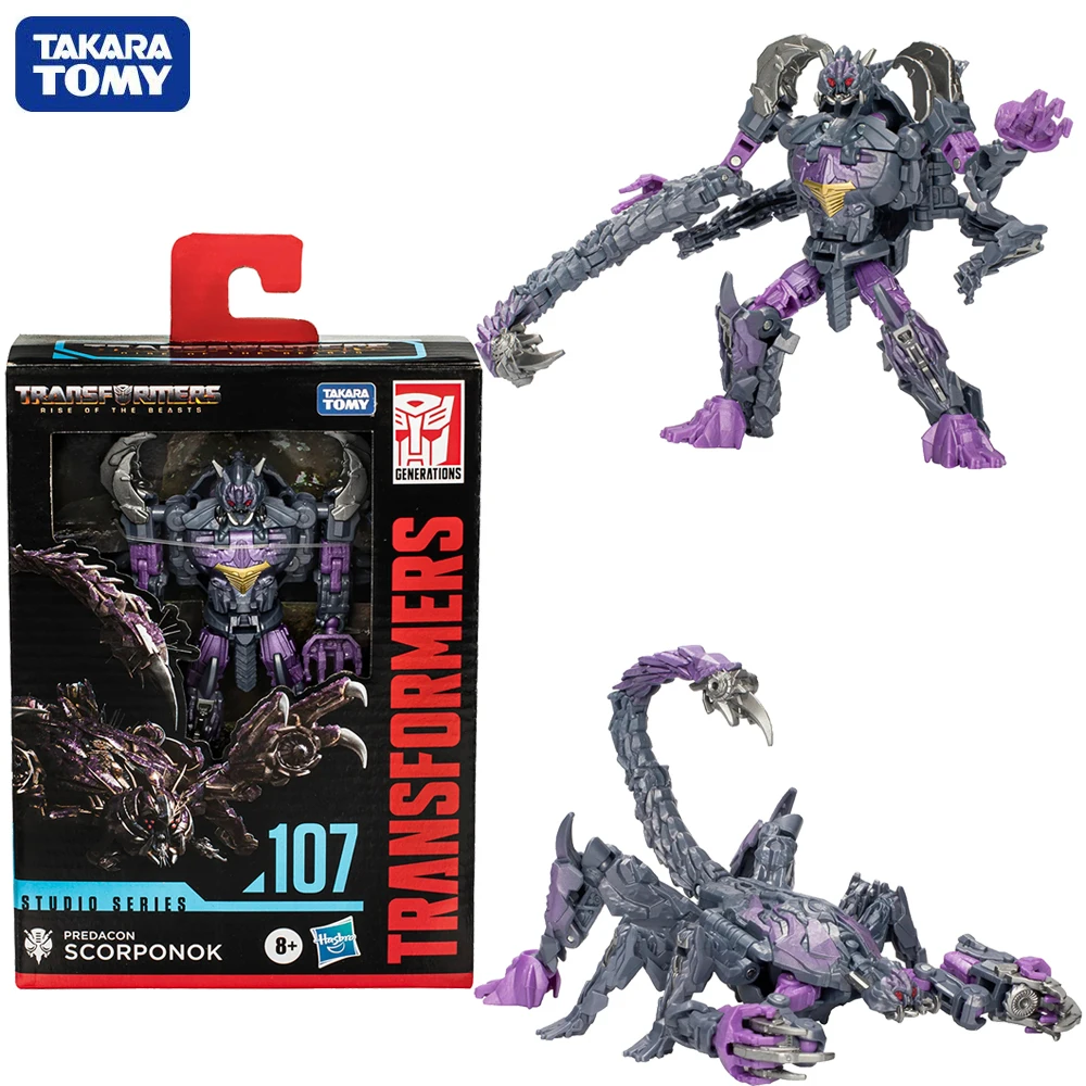 

[In Stock] TAKARA TOMY Transformers Studio Series SS107 Deluxe Class Predacon Scorponok 4.5-inch Movie Action Figure Model Toys
