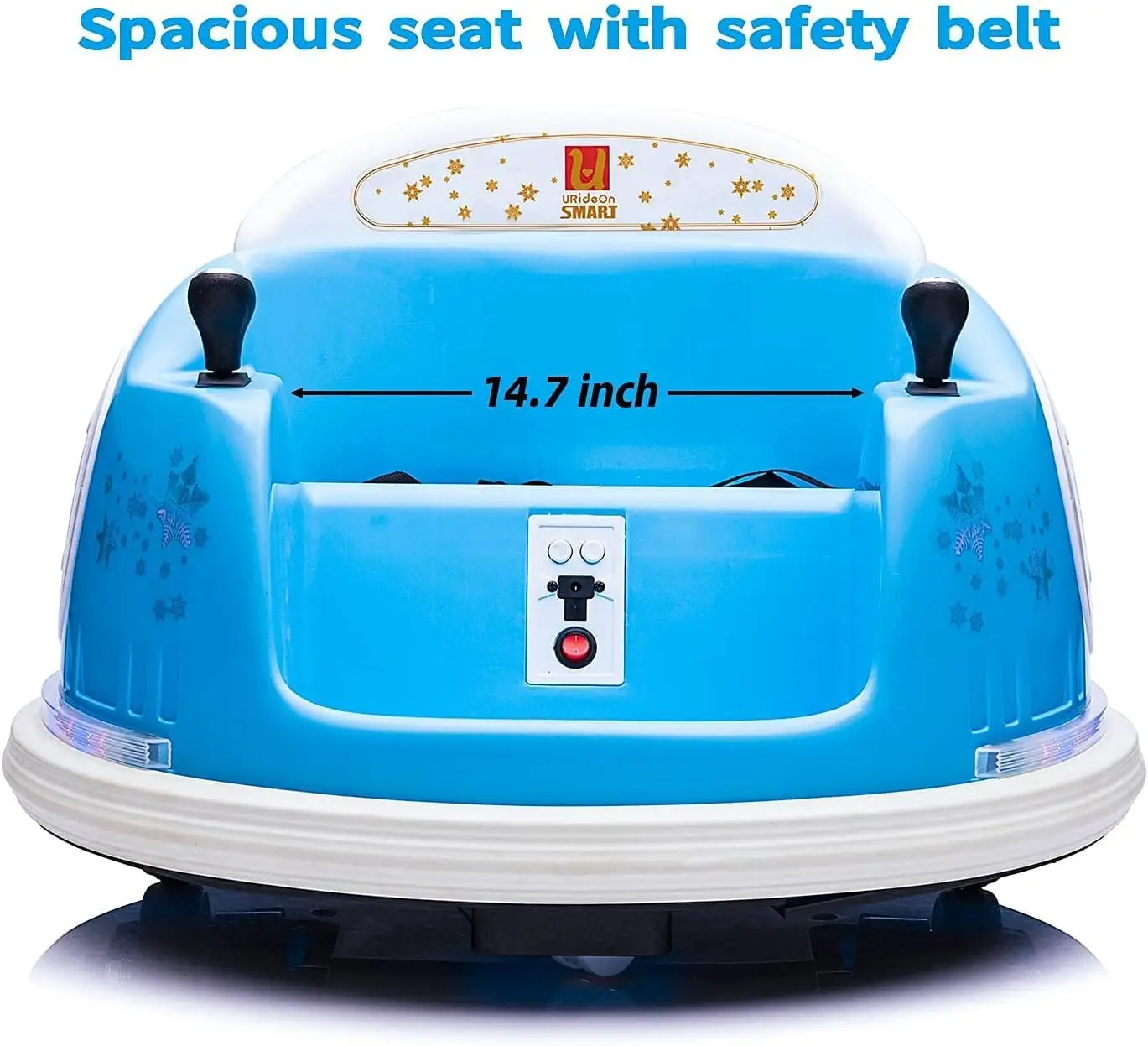 On Bumper car for Kids, 6V Electric Vehicle Ride on Toys with Remote Control, Music,Colorful Flashing Lights,Battery