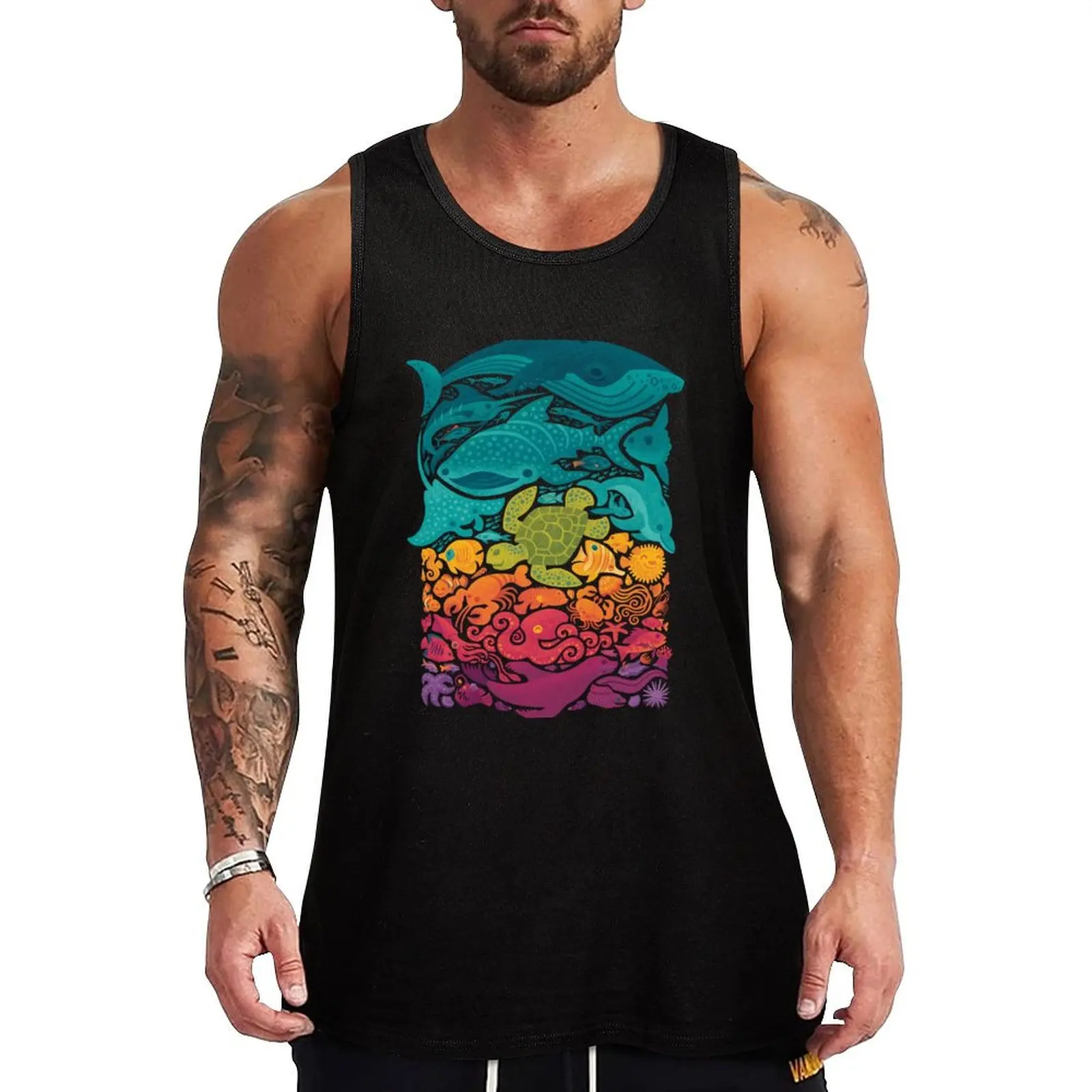

Aquatic Spectrum Tank Top best selling products muscle t-shirt