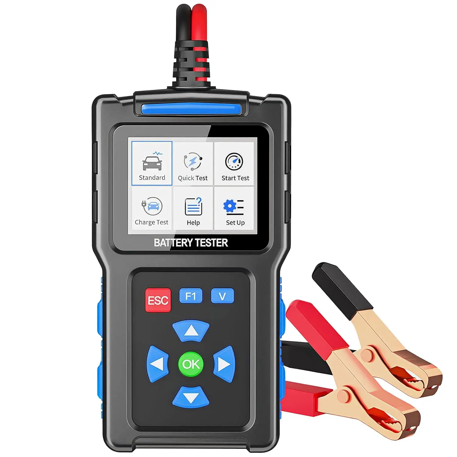 탑디아그 BT300 자동차 배터리 테스터, 자동차 발전기, 20-2000 CCA 배터리 부하 테스터 (크랭킹 및 충전 시스템용), 분석기