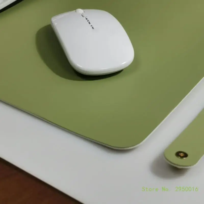 2Pcs Leather Keyboard Mat Water Resistant Mousepad Large Keyboard Pad Office Desk Mat for Gamer, Work, Office and Home
