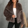 TWOTWINSTYLE Solid Temperament Jackets For Women Lapel Long Sleeve Patchwork Buttons Designer Coats Female Fashion Style Clothes 4
