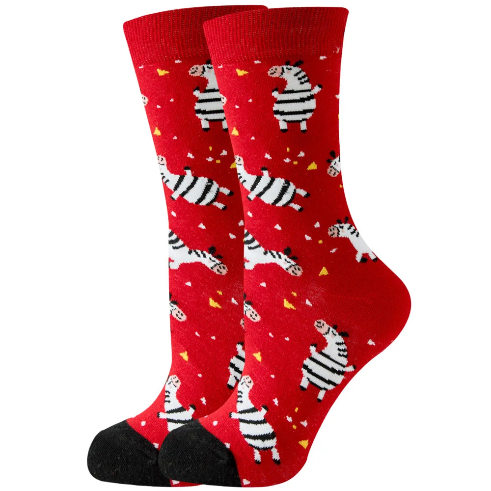 High-Quality Kawaii Cartoon Animal & Fruit Trendy Women's Socks - Harajuku Happy Collection