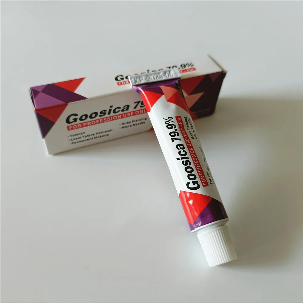 Genuine 79.9% GOOSICA Tattoo Care Cream for Semi Permanent Makeup Eyebrow Lips Body 10G