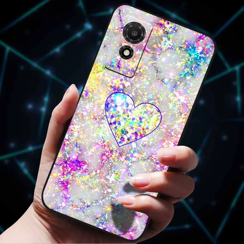 Artistic Cat Silicone Protective Phone Case - Stylish & Durable Bumper Protector