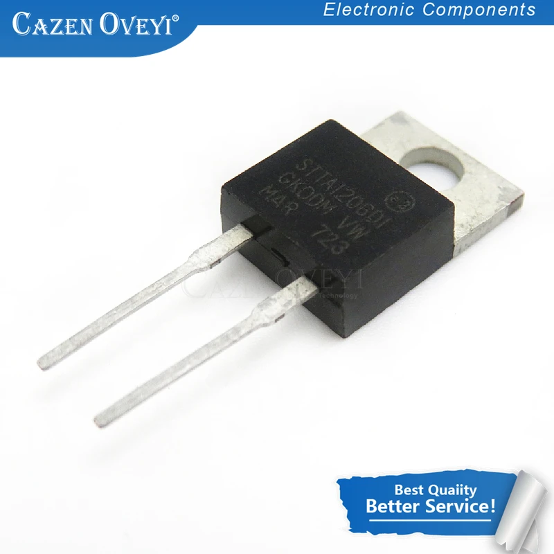 10pcs/lot STTH12R06D STTA1206DI STTH12R06 TO-220 fast recovery new original In Stock