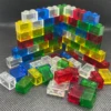 Transparent Clear Brick 1x2 Without Bottom Tube Building Block MOC Parts Toys For Children Compatible 3004 60pcs/Lot 3