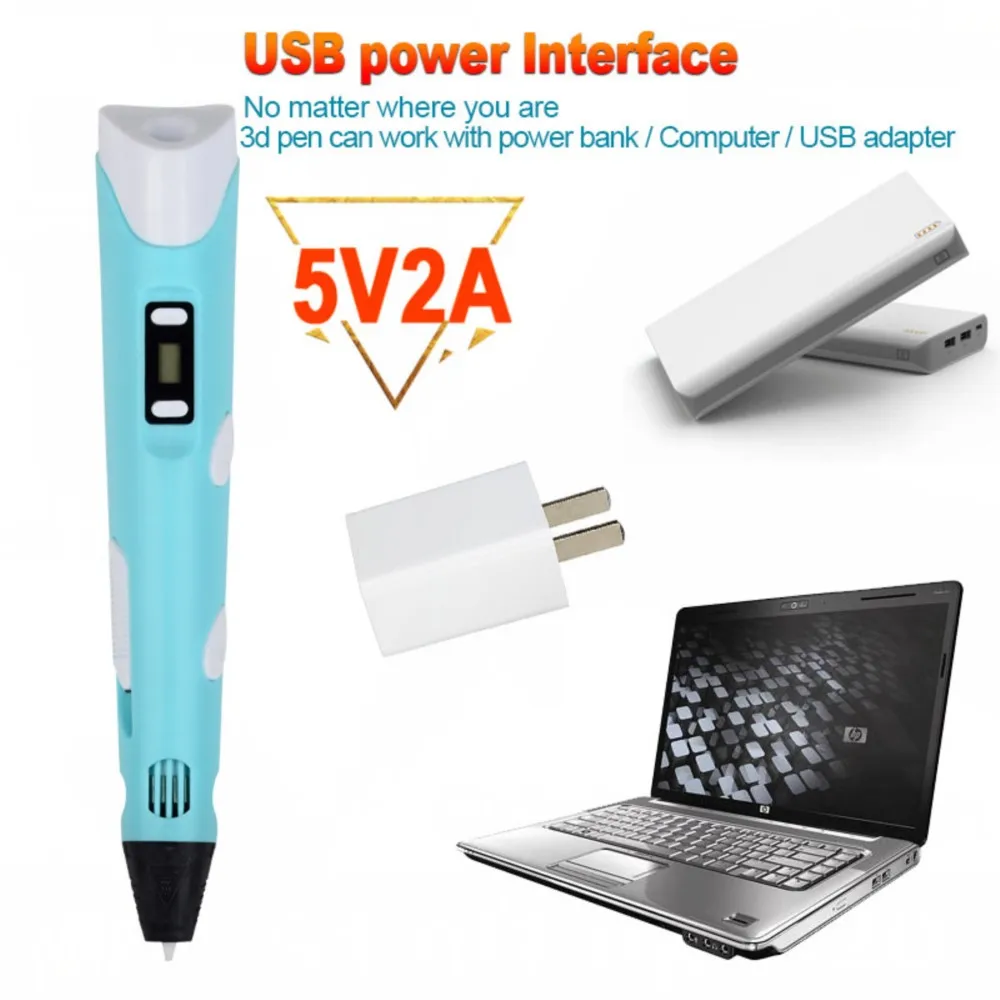 Children's 3D Drawing Pen with LCD Screen – Safe DIY Painting Toy and Creative Birthday Gift