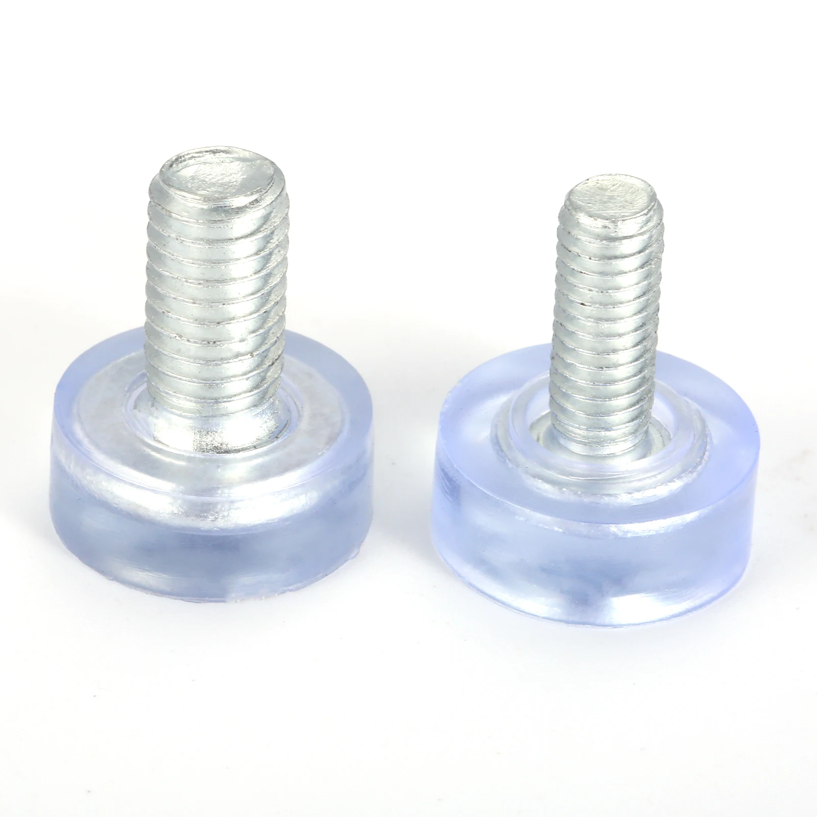 10pcs Furniture Feet Adjustable Transparent Pad Screw M6/M8*18mm Leveling Table Height Balance Chair Leg Protect Floor Anti-slip