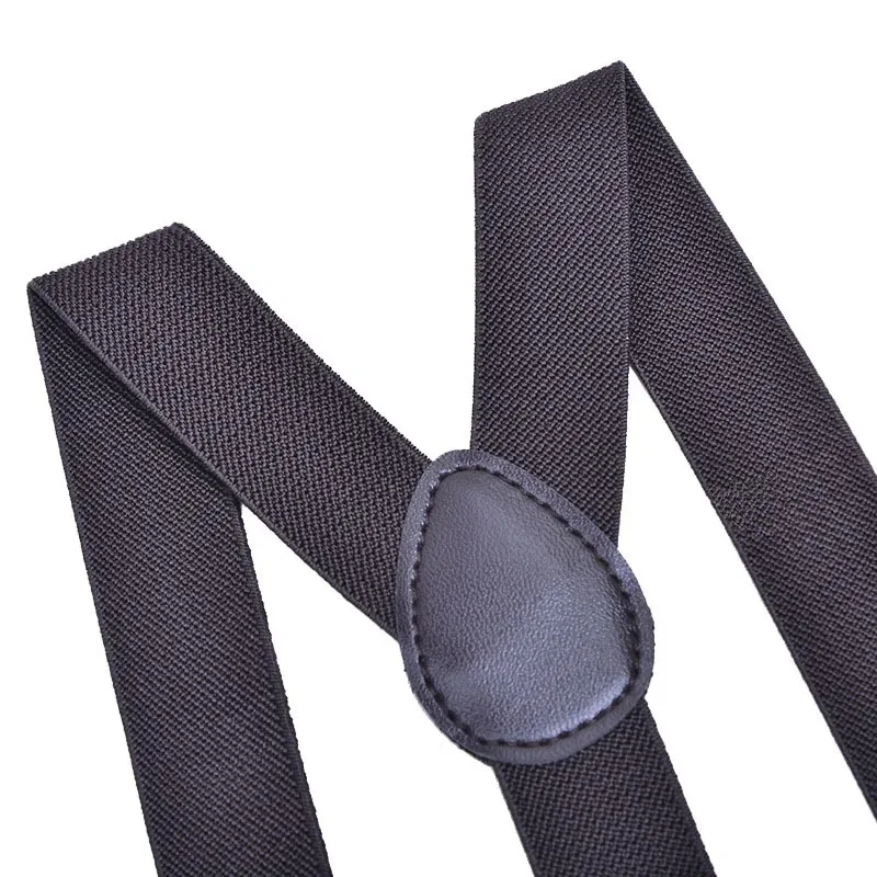 Adult Suspenders Solid Color Suspenders for Men Women Dress Shirt Pants Braces Straps for Wedding Party Suit Skirt Apparel