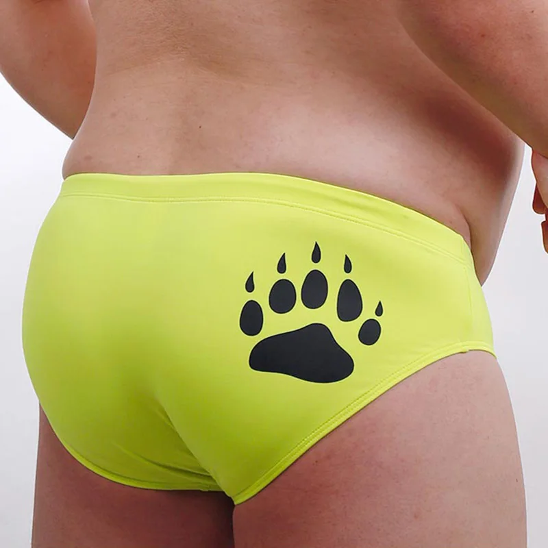 Bear Paw Claw Men Plus Size Swimwear Swimsuit Male Swimming