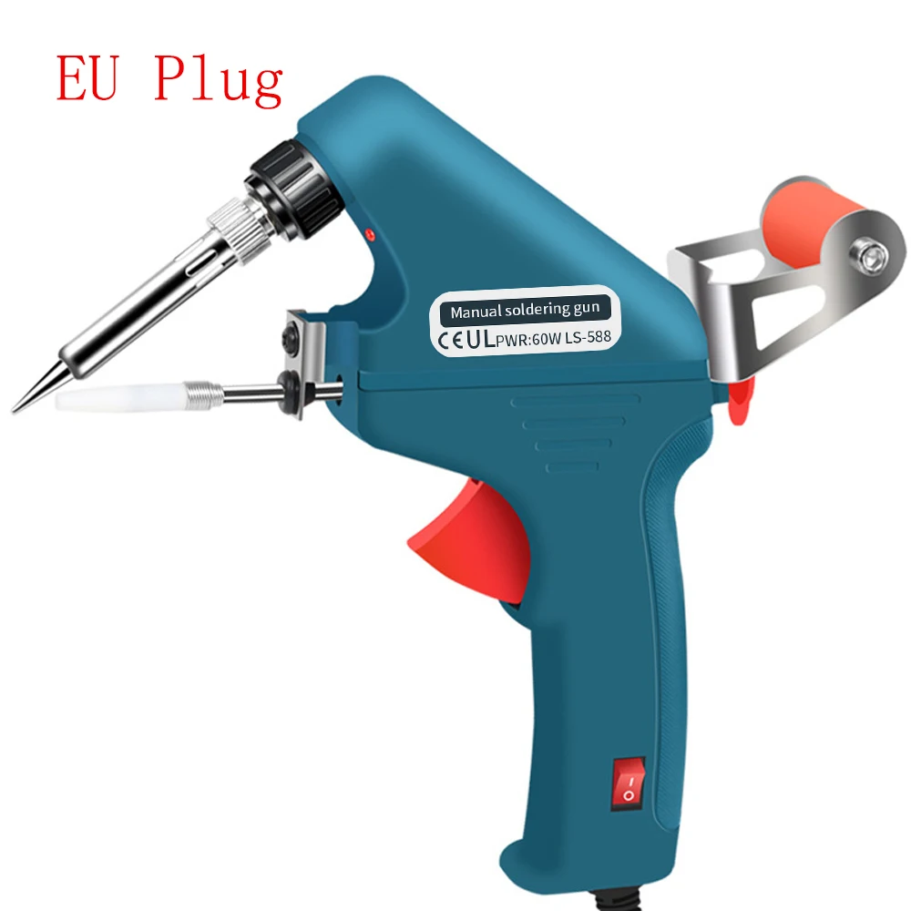 Electric Soldering Iron US EU Plug 110V 60W Hand-Held Internal Heating Automatically Send Tin Gun Welding Repair Tools