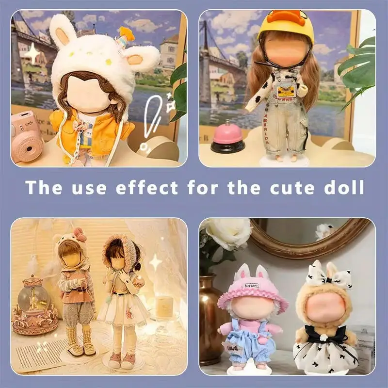 3/6PCS Doll Upright Display Stand Plush Bracket Doll Handheld Support Stand Photo Multi Functional Ornament Supplies