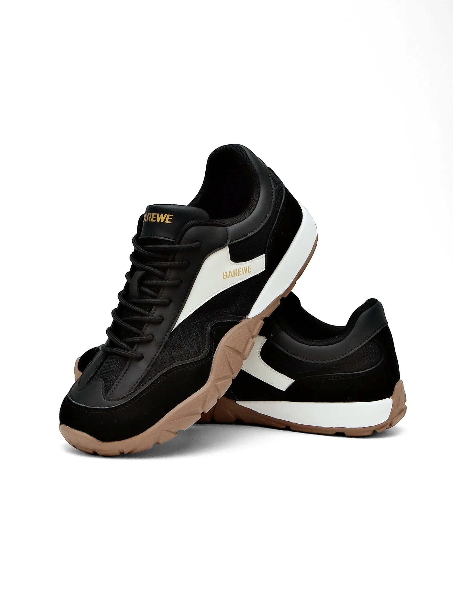 barewe Men's and Women's Athletic Shoes, Wide-Fit, Wide Upper, Walking Shoes, Comfortable, Barefoot-Style, Daily Training Shoes, 4