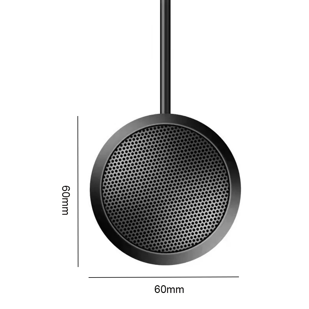USB 3.5mm 360 ° 전방향 콘덴서 마이크 플러그 앤 플레이 전방향 마이크 미끄럼 방지 베이스, 화상 회의 게임 채팅