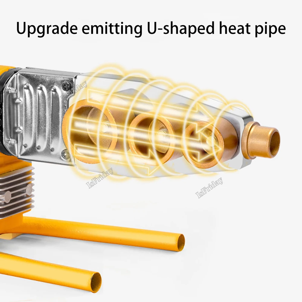 600W/800W/1000W Pipe Welding Machine Pipe Soldering Iron Plastic Welding PP/PPR/PB/PE/PP-C Tube Heating Hot Melting Tool 5