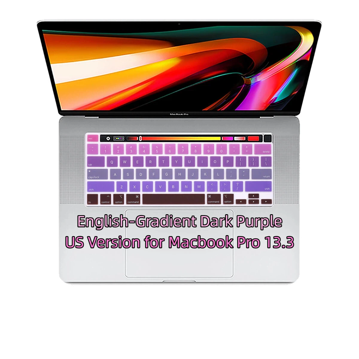 Gradient Purple Keyboard Cover for MacBook Pro - US Version
