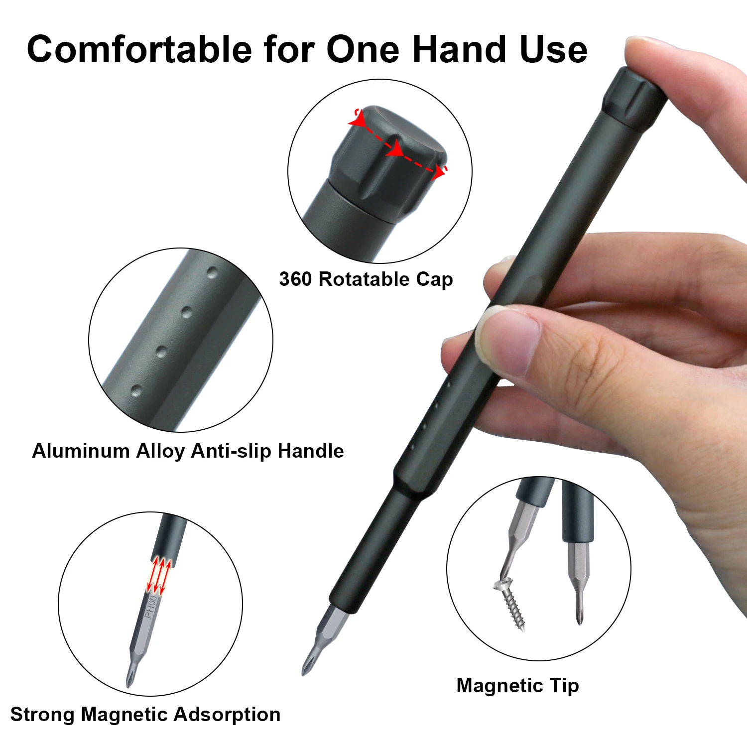 Precision Screwdriver 44 in 1 Set of Repair Tools Magnetic Storage Box Design Suitable for Electronic Products Glasses Tool Kit - 5