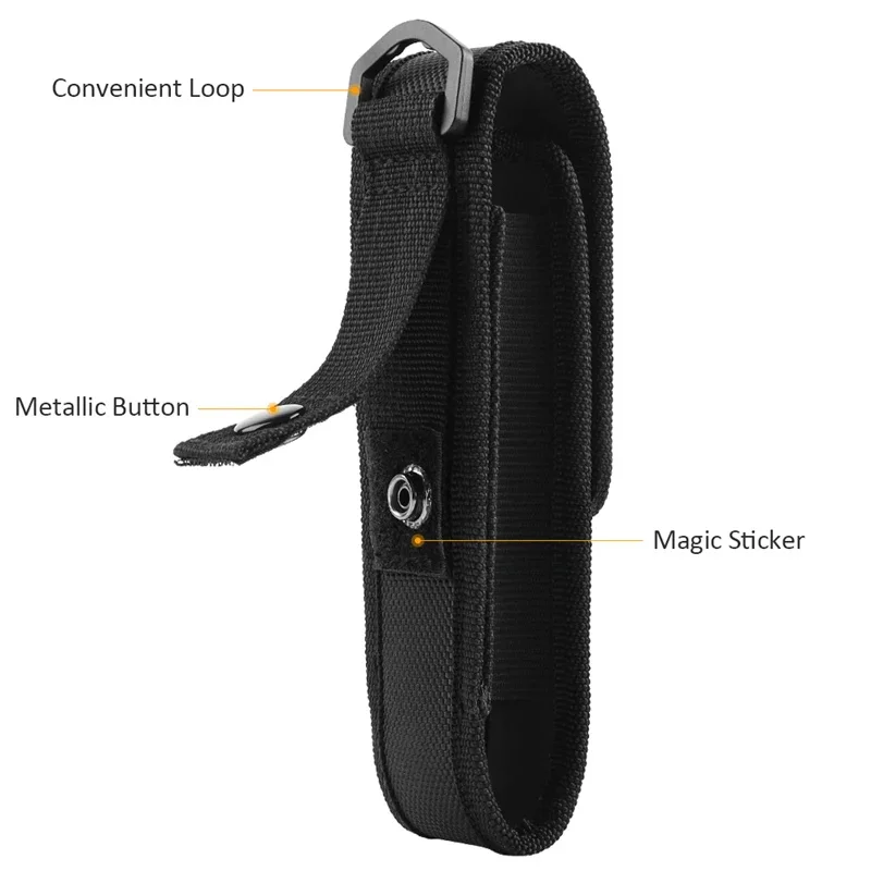 5"-8" XTAR T220 Fenix Flashlight Pouch Molle LED Torch Holster Outdoor Work Hunting Camping Hiking Multitool Flashlight Pouch 4