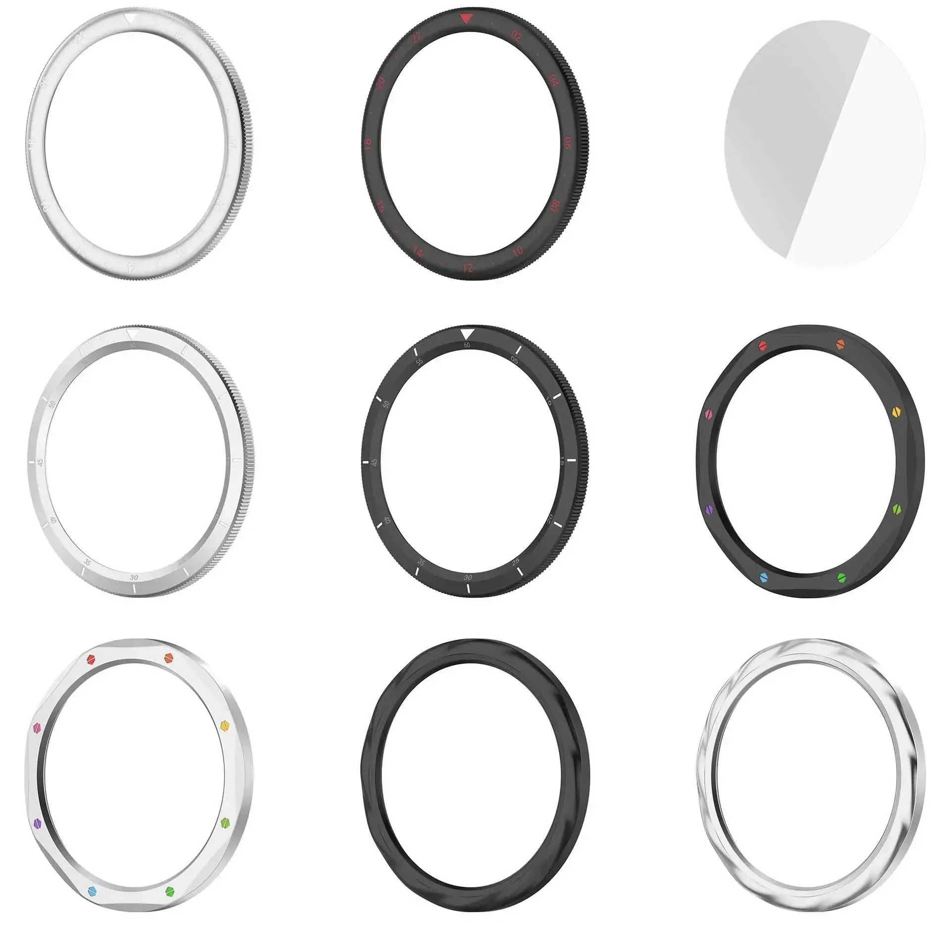 Sleek Metal Bezel Ring with Tempered Glass Protector