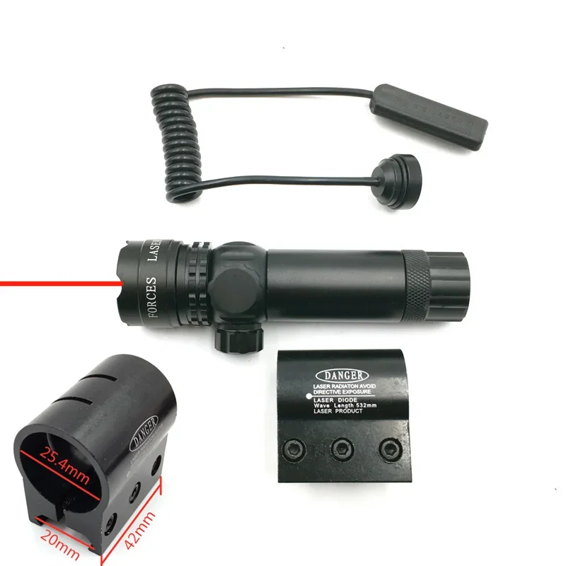Guns Red/Green Laser Pointer Remote Suit 25.4/30mm Ring 20mm Rail Switch for Hunting Sights laser pointer laser sight red dot laser sight