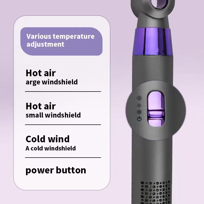 Hair Dryer Hot Comb Set 3 in 1 Mini Hot Air Comb Multi-function Hair Styling Brush Automatic Straightener Curler