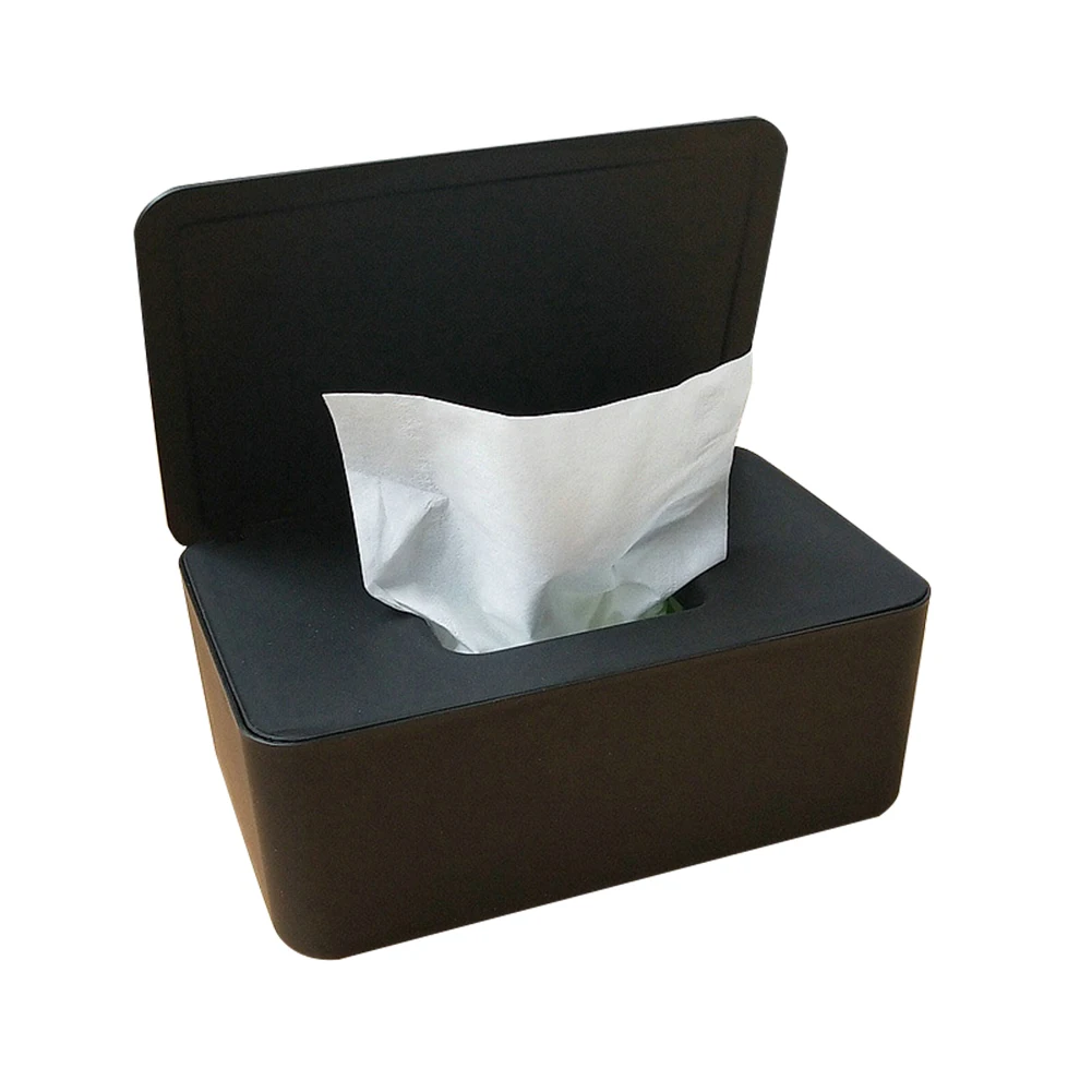 

Dustproof Tissue Storage Box Case Wet Wipes Dispenser Holder With Lid For Home Office