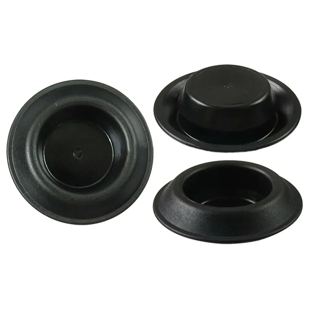 Woodzdon 100-Pack Black Plastic Body Plugs – Fits 1/2" Hole, 7/8" Head – GM Style A11746