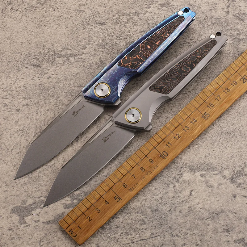 

M390 Steel Folding Pocket Knife Outdoor Camping Tactics TC4 Titanium Handle Self Defense Hunting Tool Survival EDC Knife