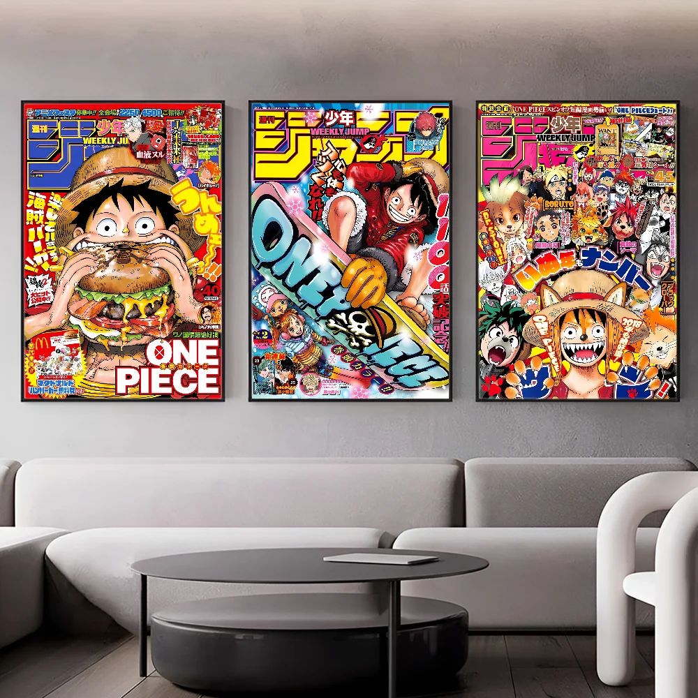 Anime O-One P-Piece Anime Posters Sticky Whitepaper Prints Posters Artwork Kawaii Room Decor anime poster,poster prints