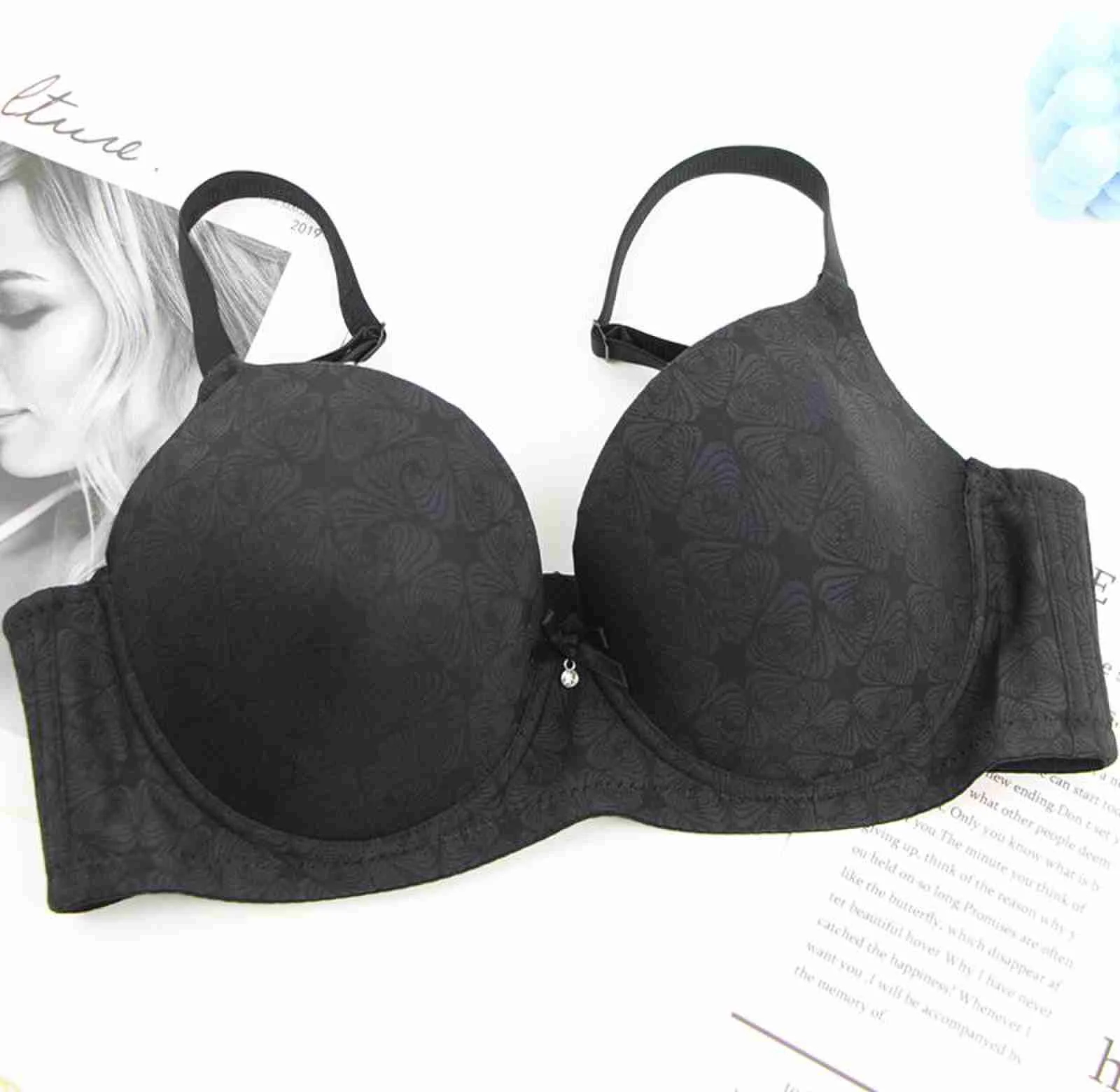 DaiNaFang Push Up Bra Burgundy