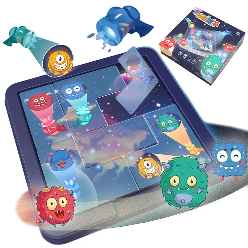 Montessori Logical Thinking Training Board Games Capture Monsters Puzzles Games Sensory Learning Educational Toys For Children