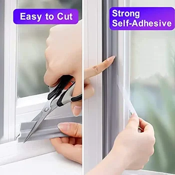 Sliding Type Window Sealing Strip Door and Window Seam Windproof Sound Insulation Self-adhesive Sealing Strip Warm Blocking Wind 2