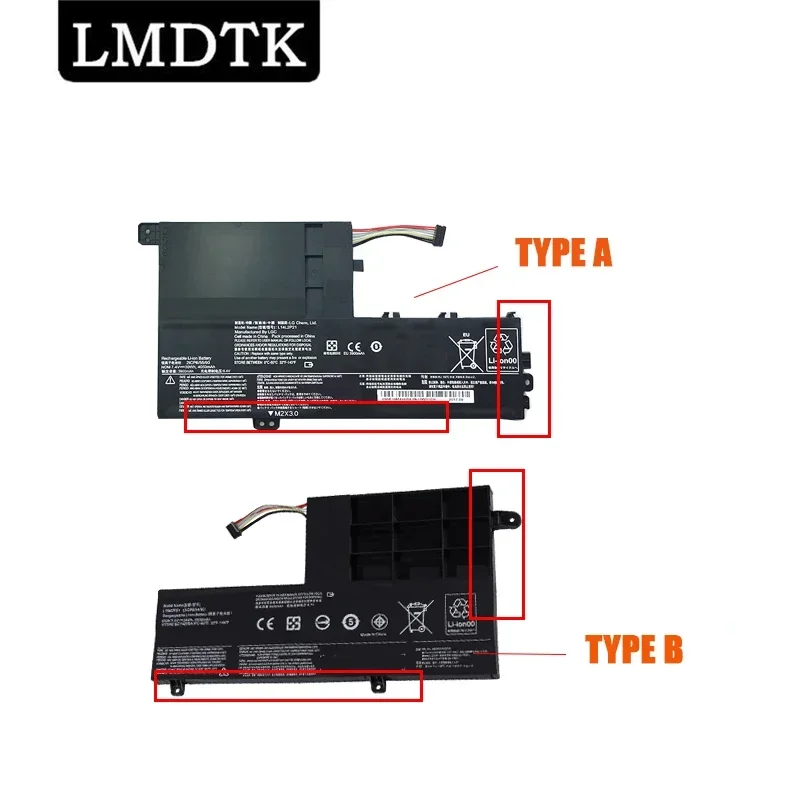 Lmdtk Nuova Batteria Per Laptop L15C2Pb1 Muslimatexlimb L14C2P21 Per Lenovo Ideapad Yoga 510 510-14Ikb 520-14Ikb