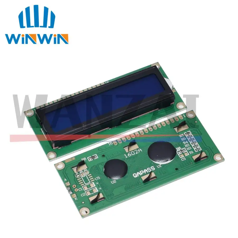 LCD1602 1602 LCD Modul Blau/Gelb Grün Bildschirm 16x2 Zeichen LCD Display PCF8574T PCF8574 IIC I2C Interface 5V für Arduino – Detail 6