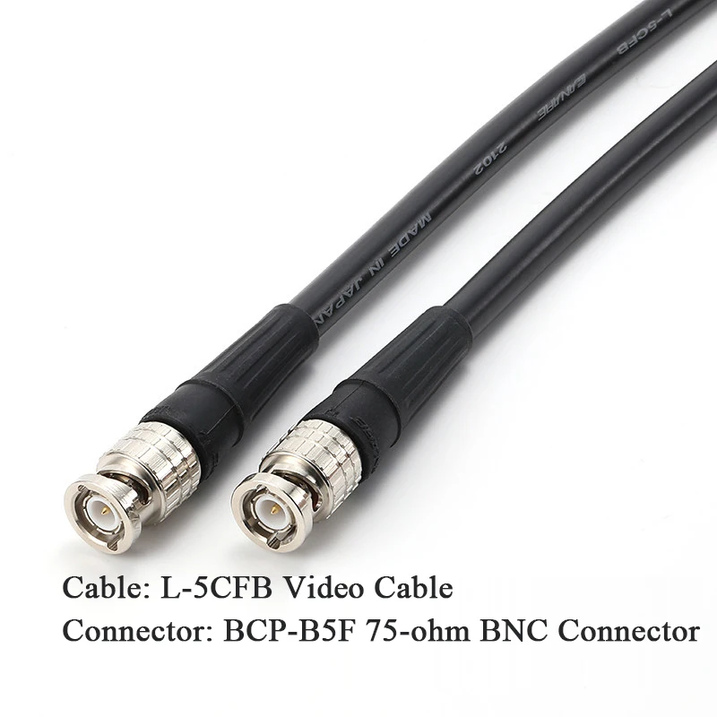 50 Ohm 5DFB Koaxialkabel, BNC-Stecker auf BNC-Stecker Crimp-Typ, Drahtlose Mikrofon-Antennenverstärker-Verlängerung, Verlustarmes UHF RF-Feederkabel – Detail 10