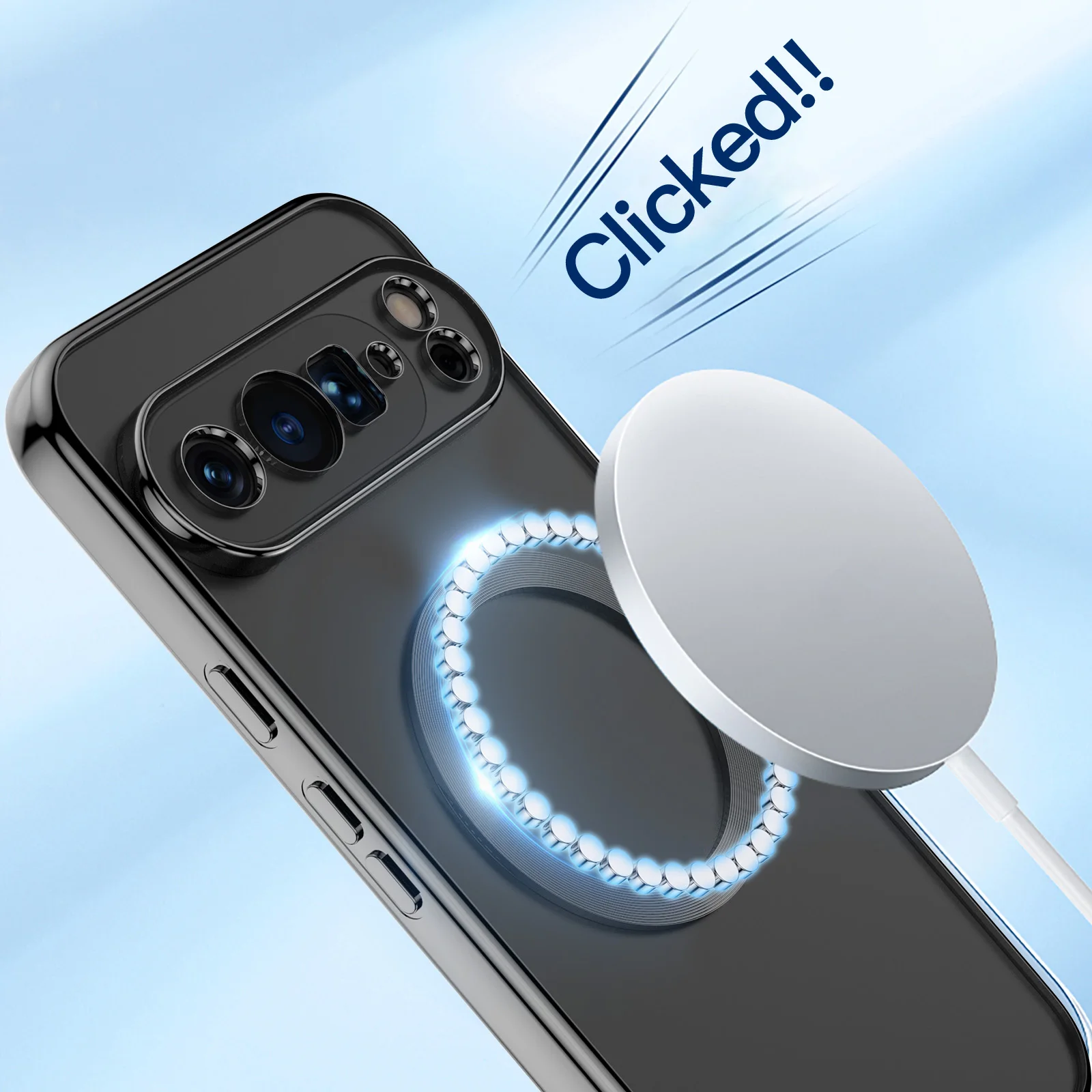 Enhanced Electroplated Shockproof Clear Soft Cover