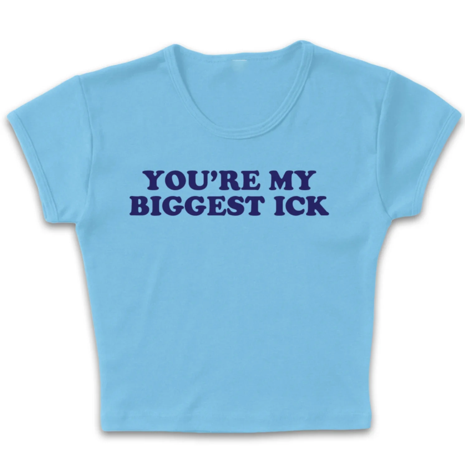 

Playful Text Printing Harajuku Hot Girl Baby Tee Women 90s Y2k Streetwear Punk Hot Aesthetic Crop tops Old Vintage emo T-shirt