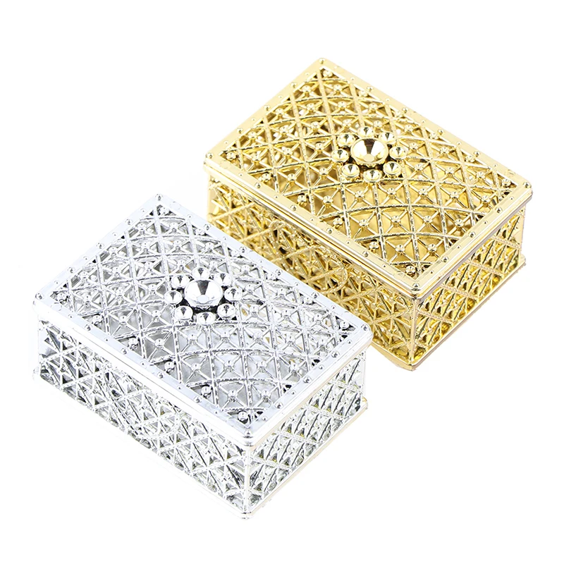 

1PC Mini Plastic Hollow Gold Foil Cake Chocolate Candy Box Wedding Favor Marriage Baby Shower Gift Box Party Event Supplies