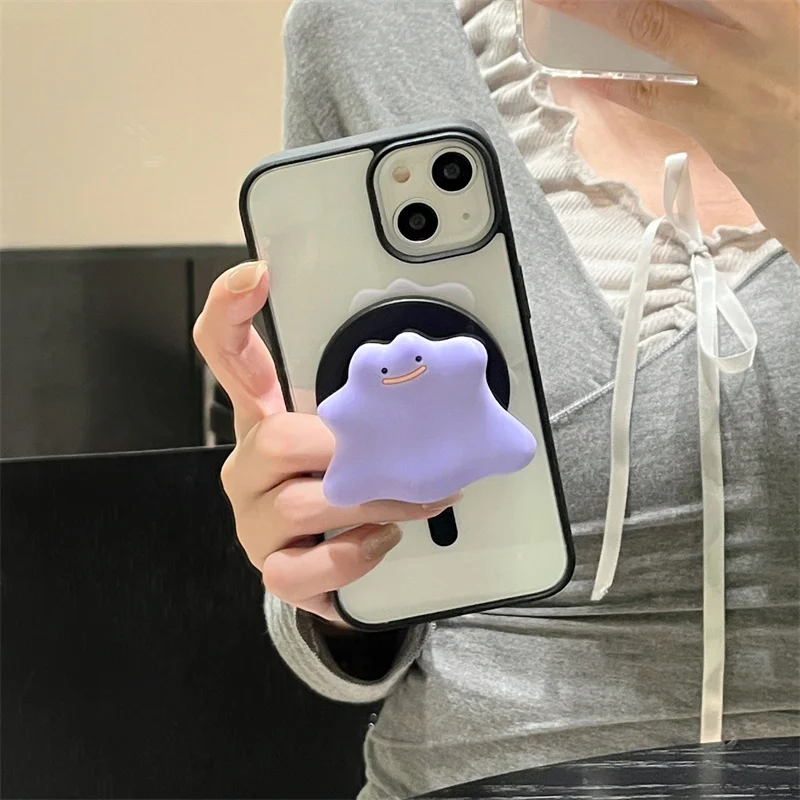 Hot Anime Pokemon Ditto Cartoon Magnetic Attractive Phone Case for