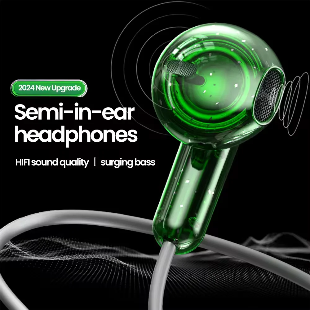 Enhanced Type C In-Ear Headphones with Surround Sound and Wired Control