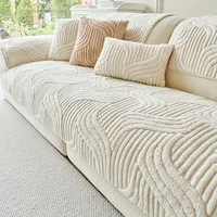 2024 Autumn and Winter Thickened Plush Sofa Cover Straight Row High-end Feeling Non Slip Pet Friendly Machine Washable 1