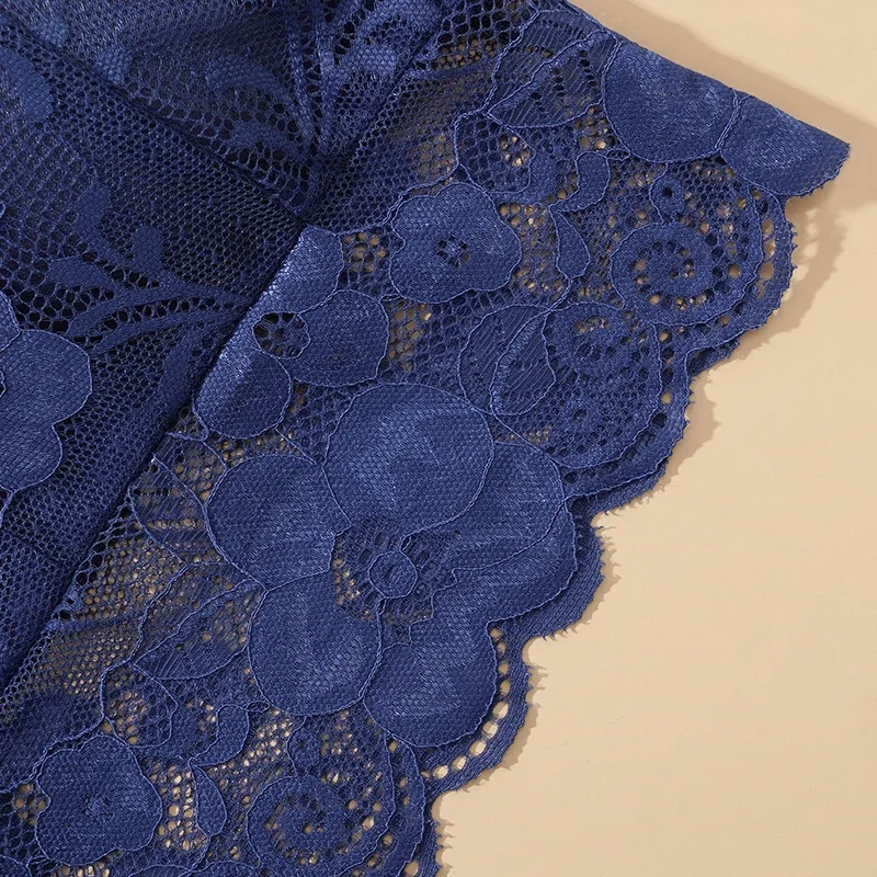 2Pcs Sexy Bra Women's Lace Bralette Floral Lingerie Underwear Wireless Padded Brassiere Seamless Ultra Strap Wire Free Bras Vest 5