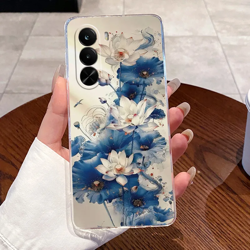 Cute Cool Dragon Transparent Soft Silicone Back Cover Case