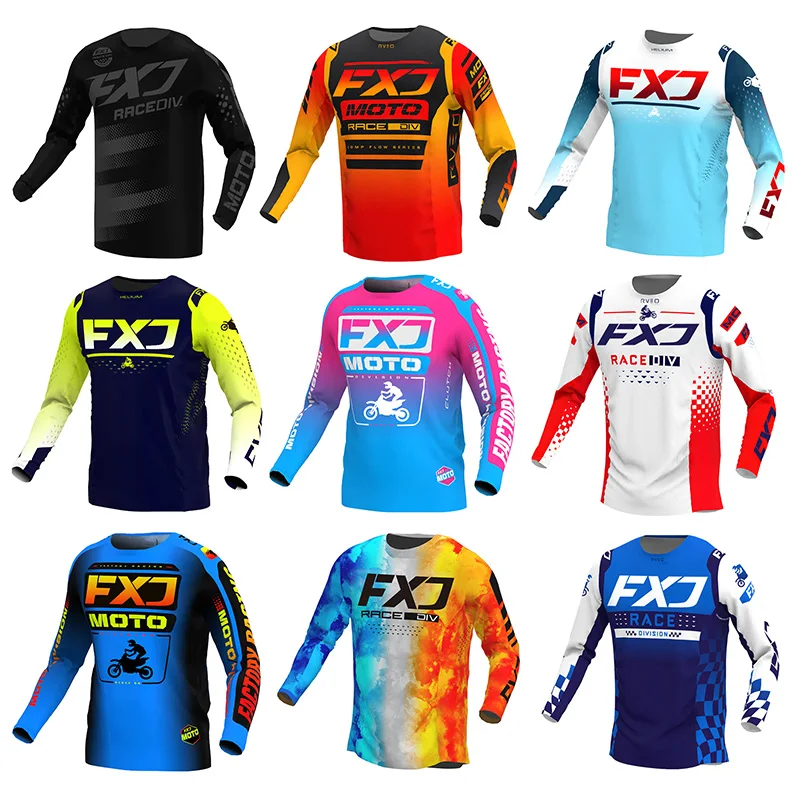 오프로드 오토바이 저지 남녀공용, XXXXL 모토크로스 스포츠 셔츠, 레이싱 다운힐 MX MTB BMX ATV DH 핑크 화이트 블랙 그린