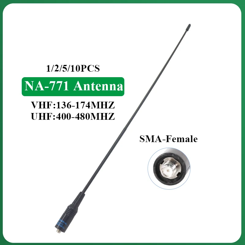 Antenna for Quansheng UV-K5 UV-K6 Baofeng DM-1701 UV-21 UV-17 Walkie Talkie, walkie talkie antenna, Na 771 Antenna SMA Female