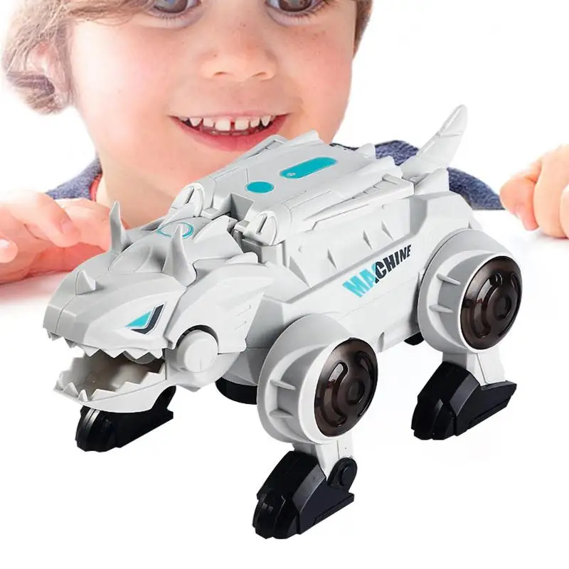 

Dinosaur Car Deformation Car Toys Inertial Sliding Action Collision Transform Mini Dinosaur Vehicles Toy Kids
